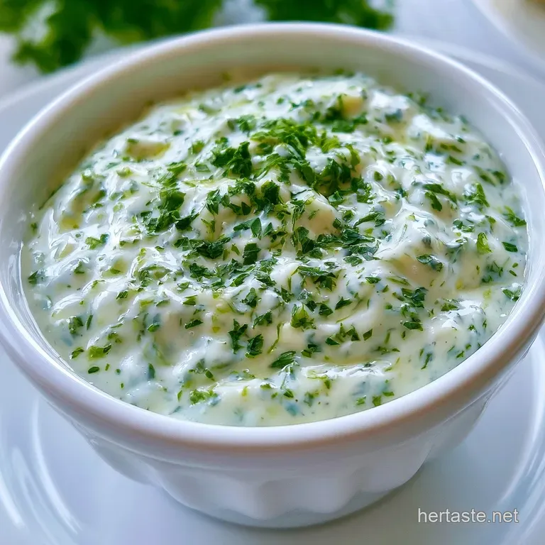 A small white ceramic bowl of velvety white dressing surrounded by crisp orange carrots and green celery sticks.