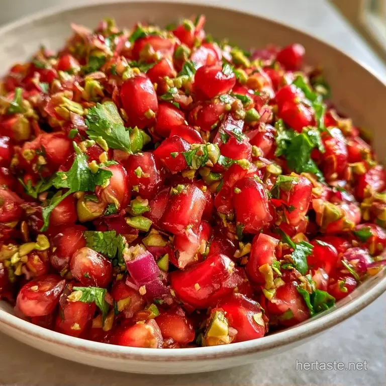 A colorful mix of crimson seeds and bright green pistachios served with crisp white tortilla chips on a slate platter.