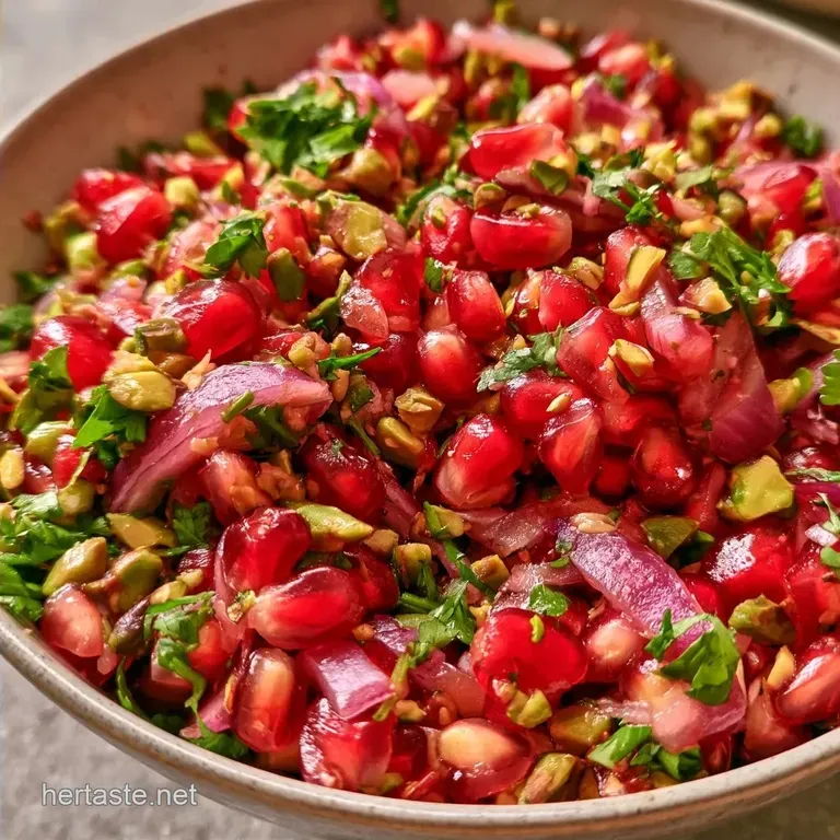 Pomegranate Pistachio Salsa in 15 Minutes