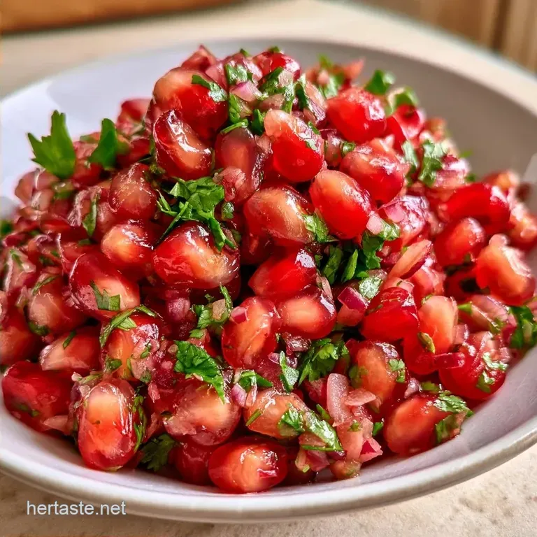 Pomegranate Seed Relish: Tart and Crisp