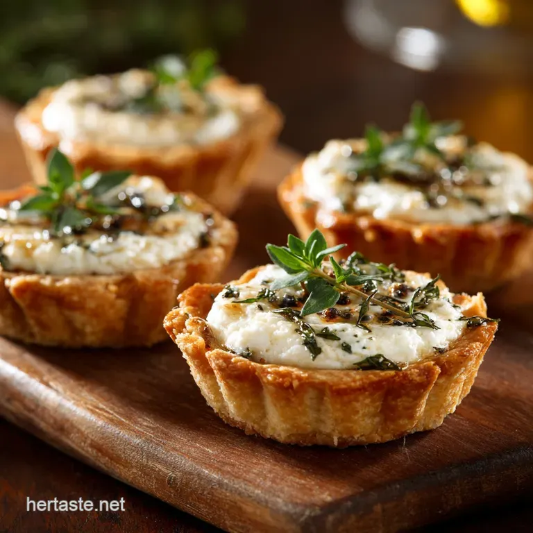 Party Appetizer Easy Goat Cheese Tartlets for Elegant Entertaining presentation