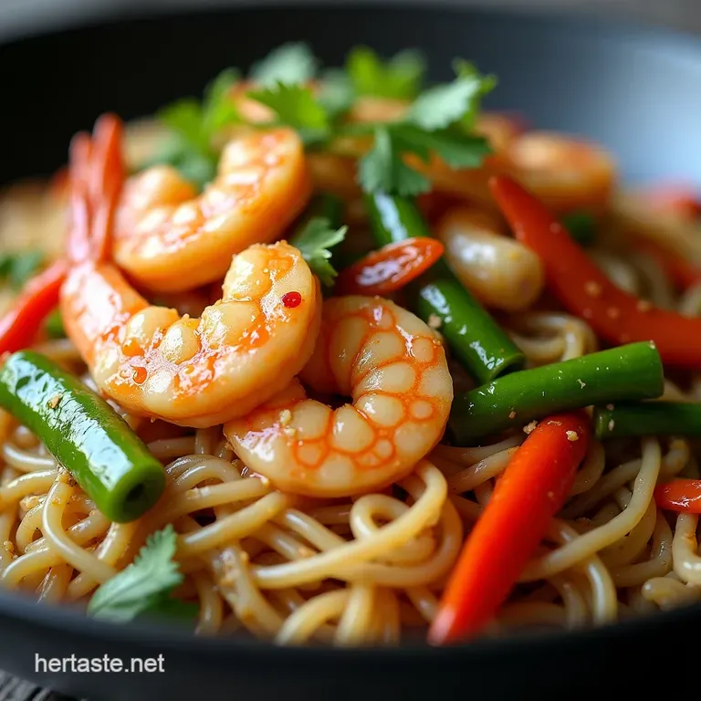 Quick Wok Wonders Speedy Prawn Veggie Rice Noodle StirFry