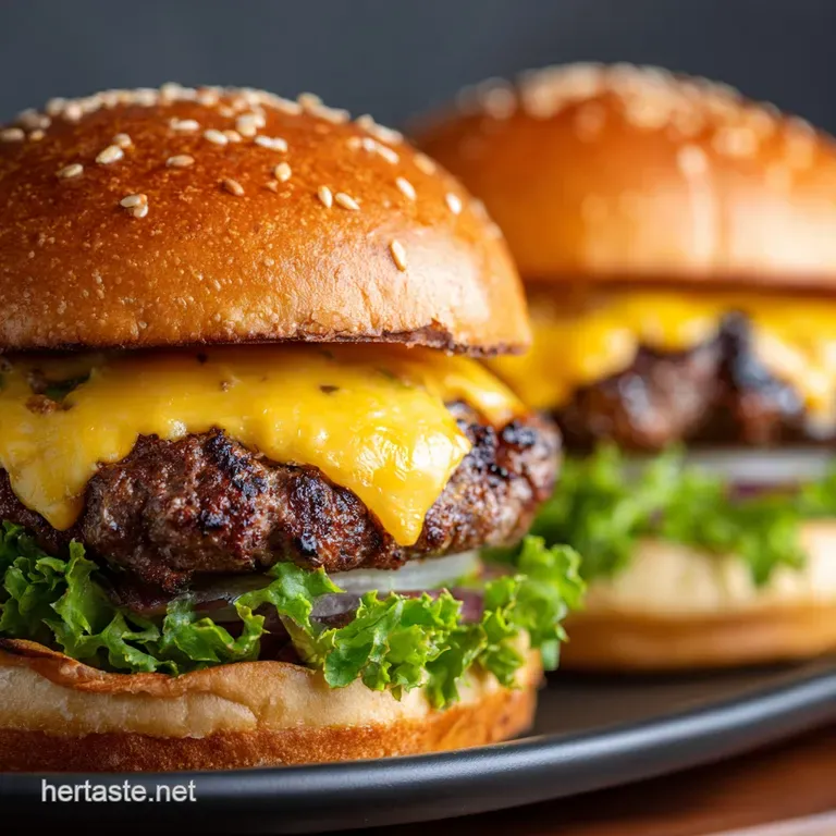 Air Fryer Cheeseburgers: Juicy Ready in a Jiffy with Zero Faff presentation