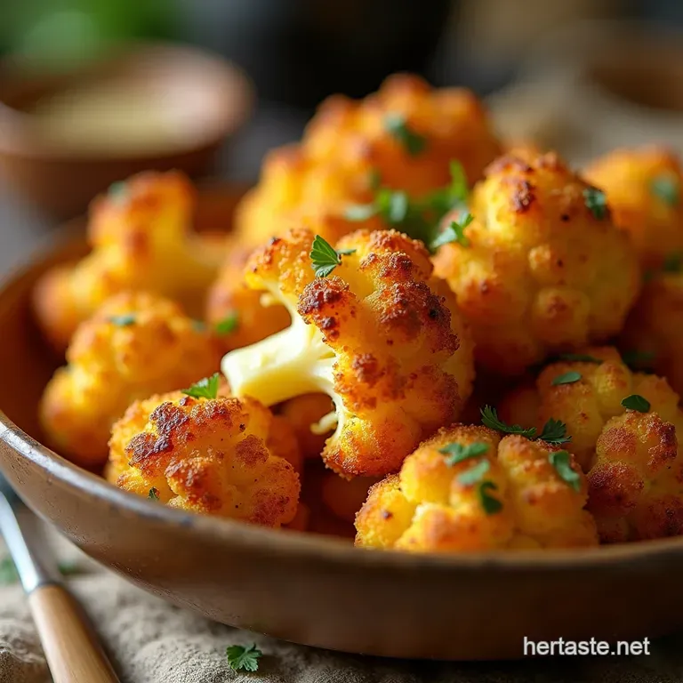 The Proper Crispy Baked Cauliflower Blasted with Spice Golden Crunch presentation