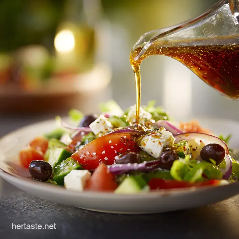 Greek Salad Dressing the Aegean Gold Proper Greek Vinaigrette presentation