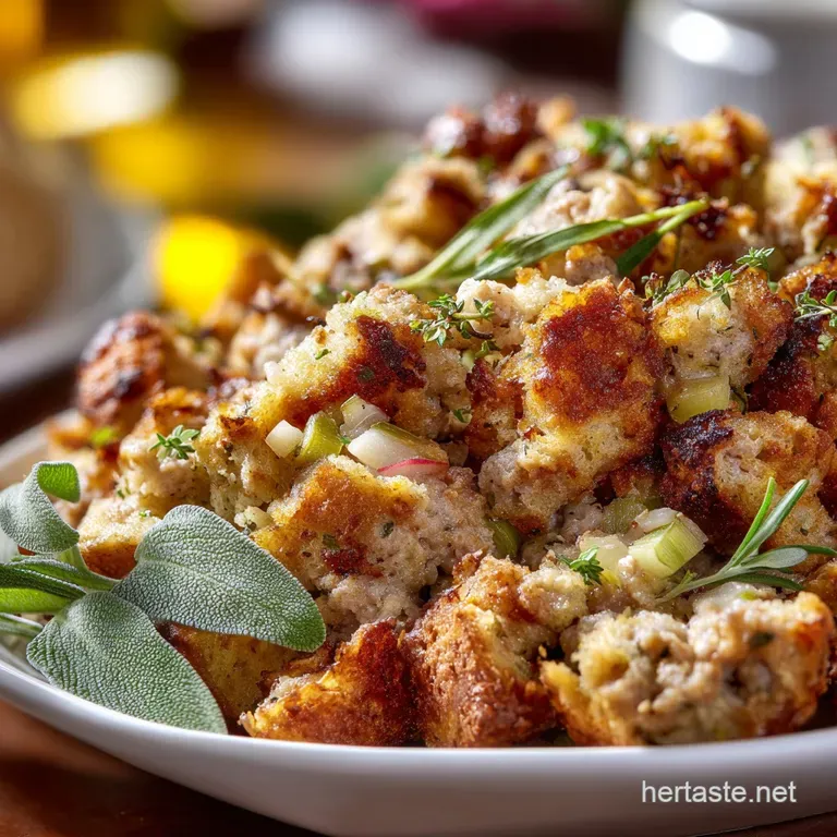 Sausage Stuffing: The Proper Hearty Apple Sage Dressing Recipe