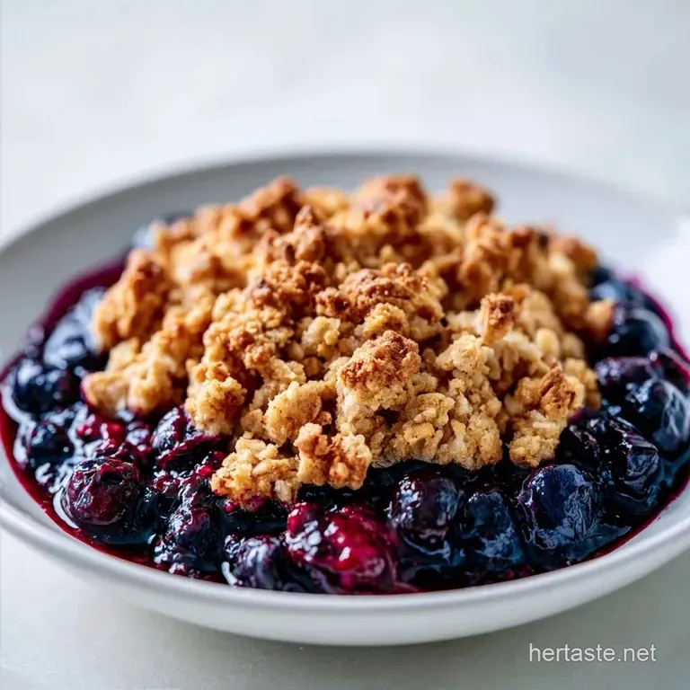 Healthy Blueberry Crisp in 20 Minutes