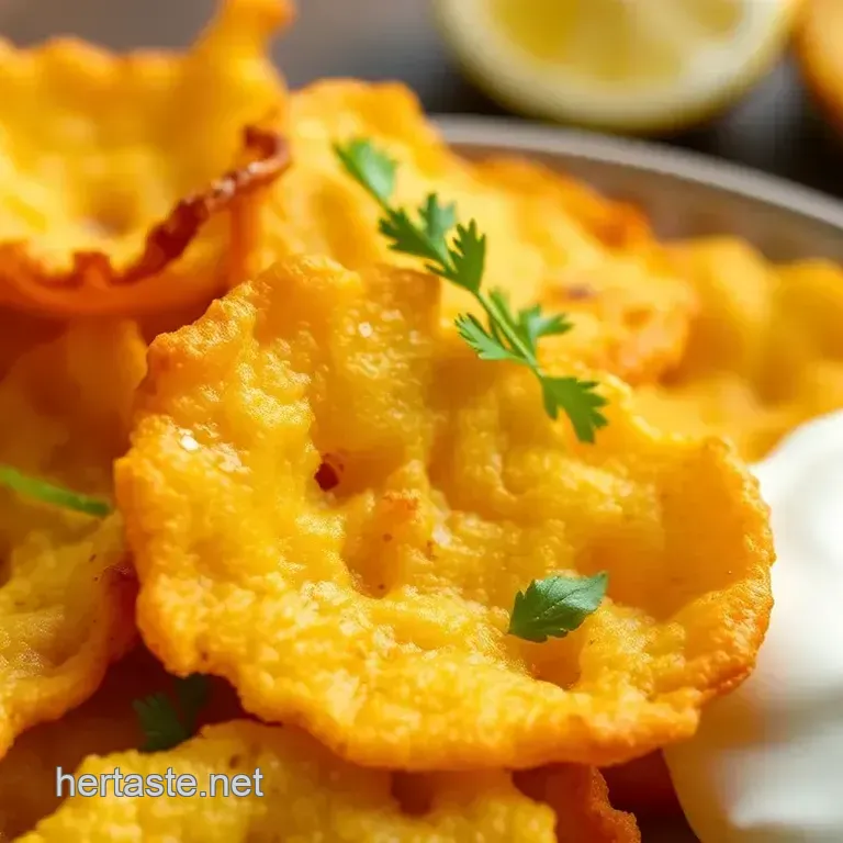 Quick Cornmeal Chips with Creamy Yogurt