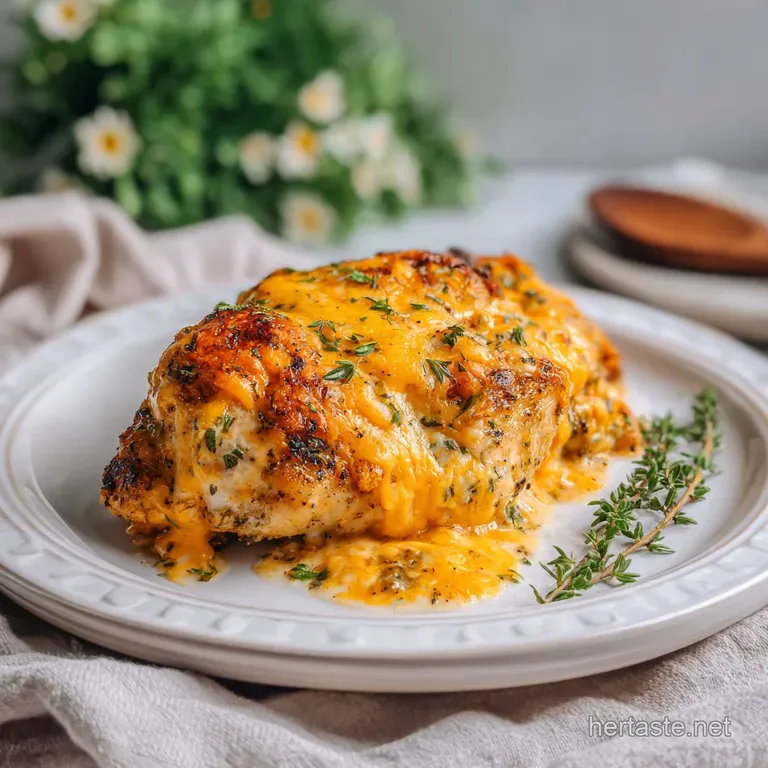 Easy 4-Ingredient Ranch Chicken Bake with Cheddar Cheese