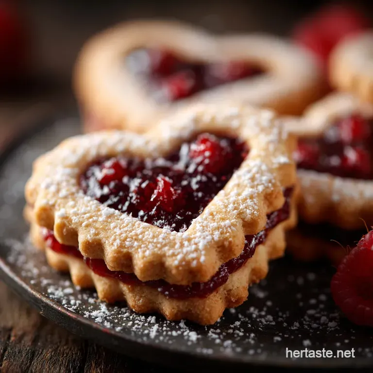 Raspberry Linzer Heart Cookies: The Ultimate Almond Shortbread Sandwich