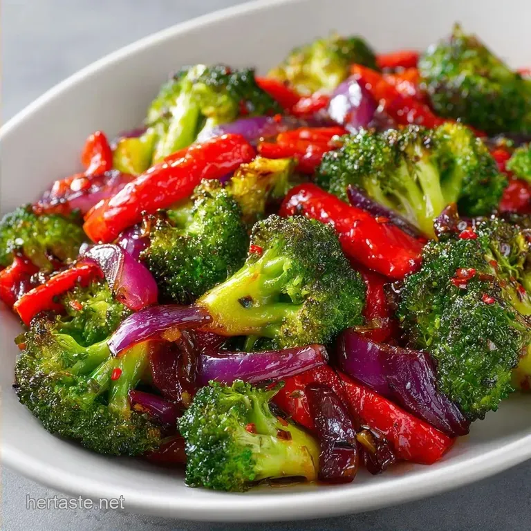Red Pepper Roasted Broccoli: Smoky and Charred