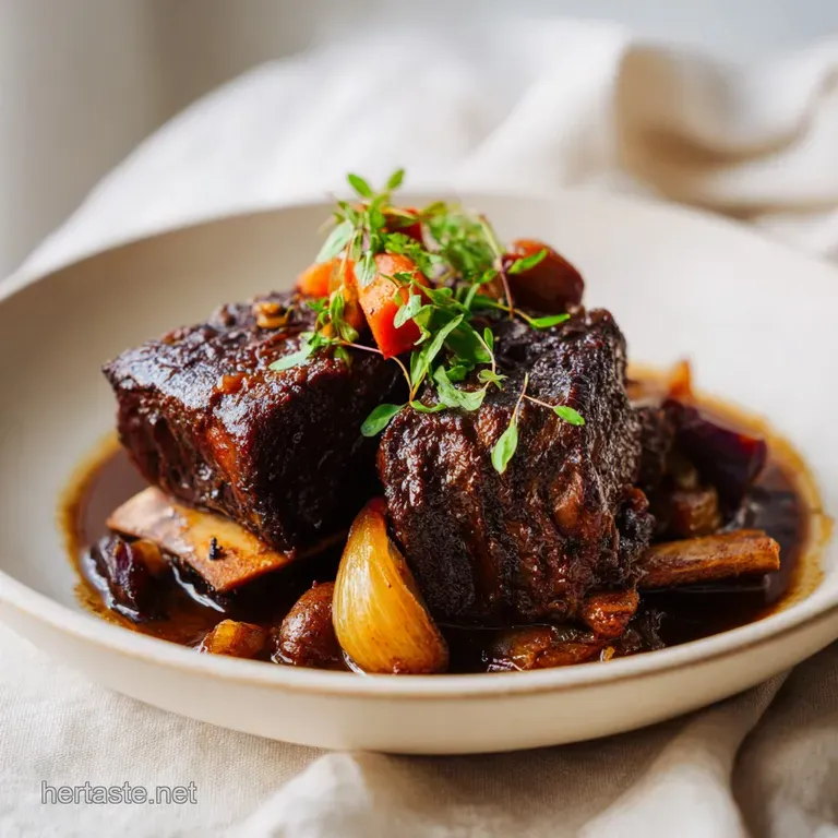 Red Wine Braised Beef Short Ribs