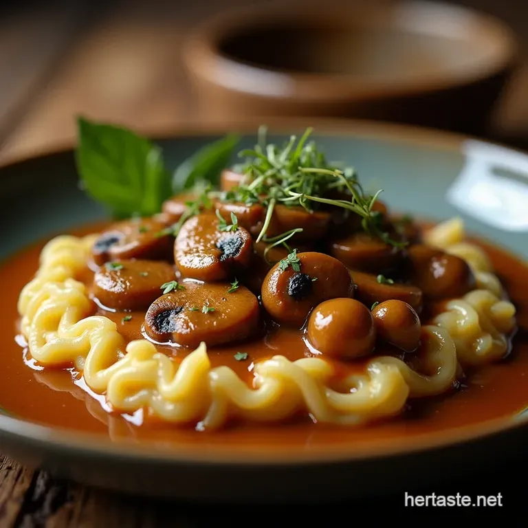 Chefs Secret Deeply Savoury Umamirich Mushroom Gravy presentation