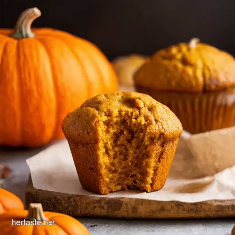 Ridiculously Easy TwoIngredient Pumpkin Muffins presentation