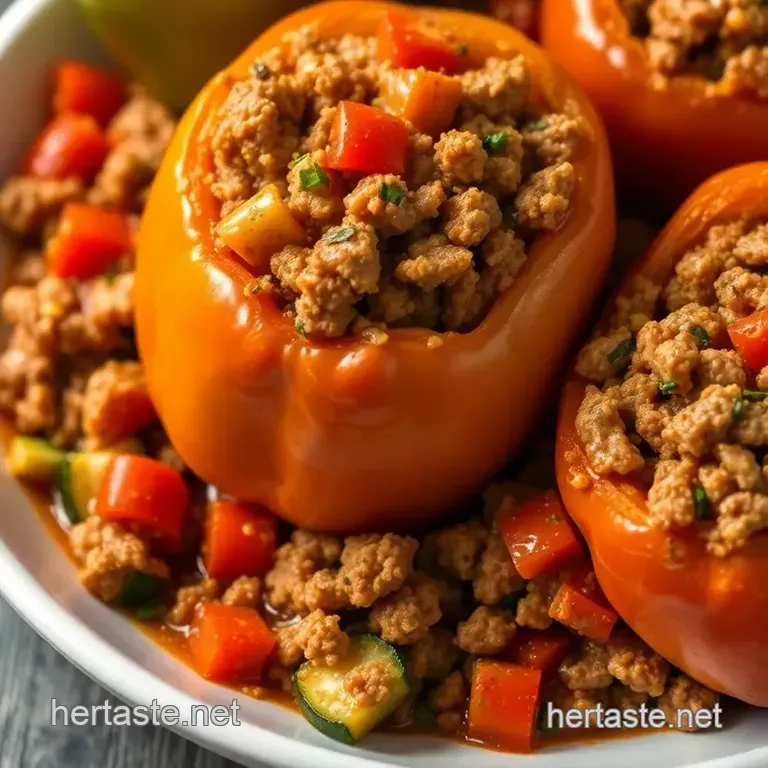 Riscotto Stuffed Bell Peppers: A Flourish of Flavor without Rice presentation