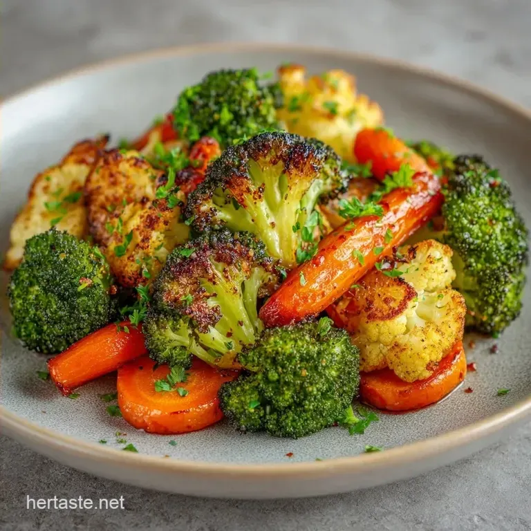 Roasted Broccoli Cauliflower Medley: Crispy and Nutty
