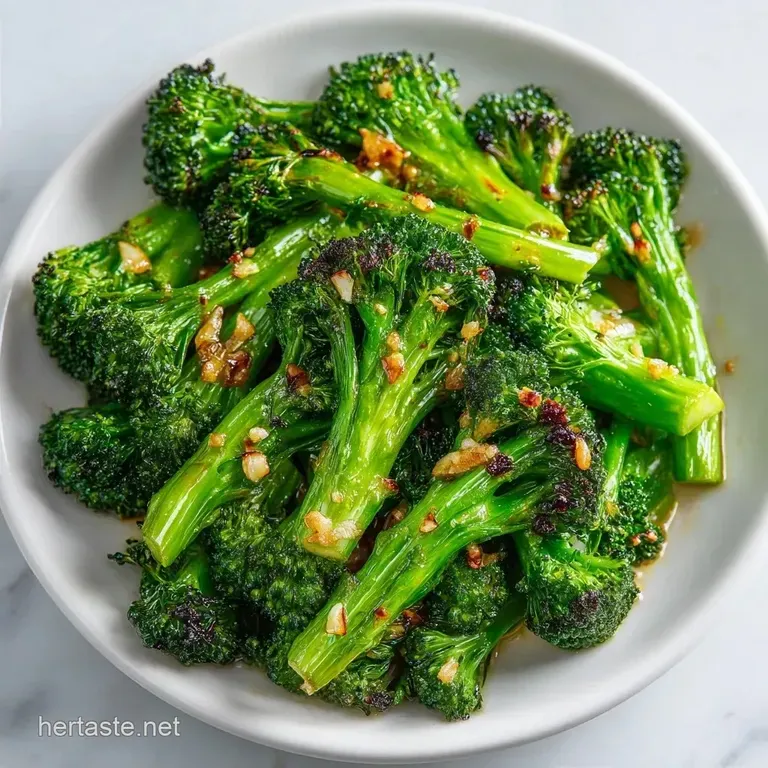 Roasted Broccoli with Minced Garlic: Crispy and Savory