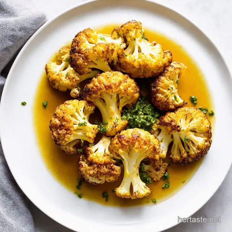 Roasted Cauliflower Steaks with Zesty Gremolata
