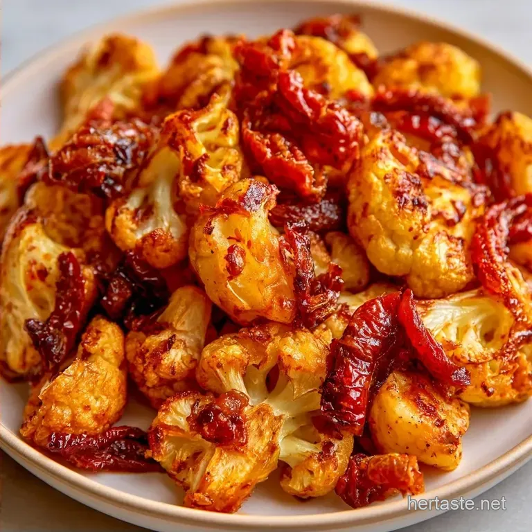 Roasted Cauliflower SunDried Tomatoes in 30 Minutes