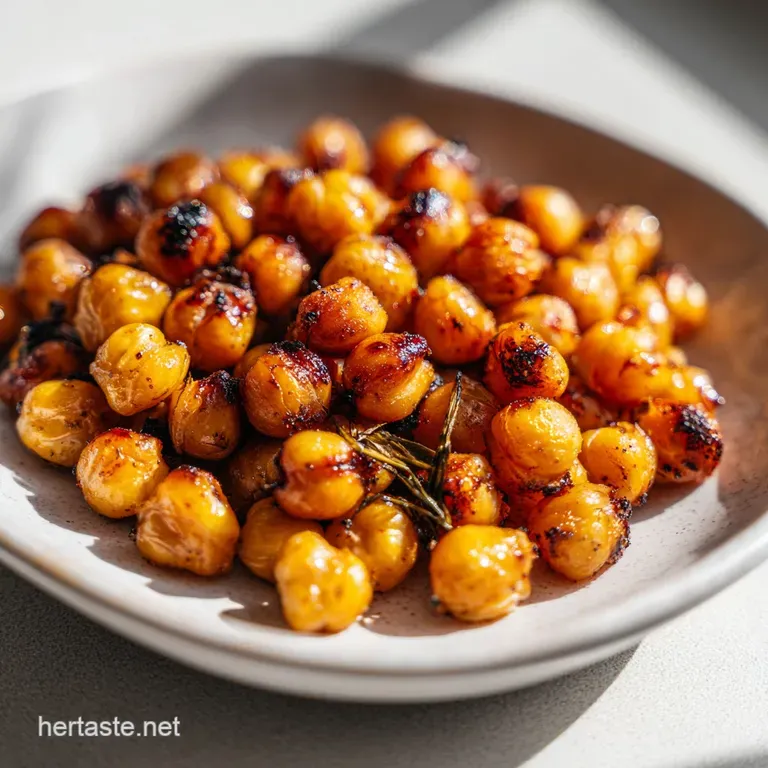 Tasty Healthy Snack with Roasted Chickpeas