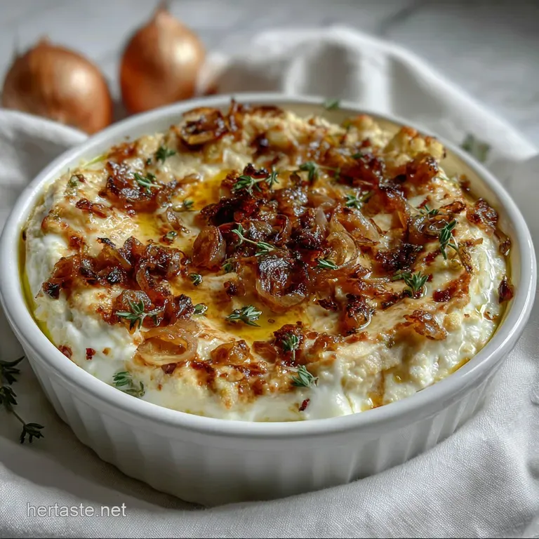 The Ultimate Roasted Onion and Cauliflower Dip