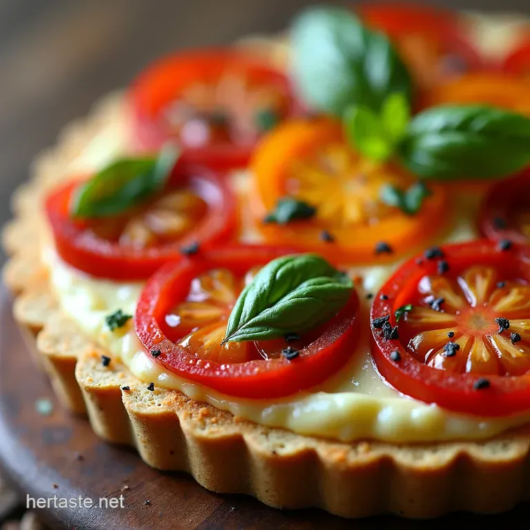 Tomato Tart Recipe My Rustic Roasted Tomato Goat Cheese Tart