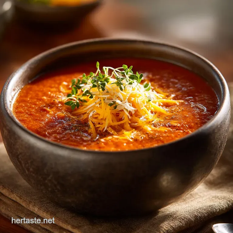 Roasted Tomato Soup with Cheddar Swirl A Deeply Flavorful Comfort