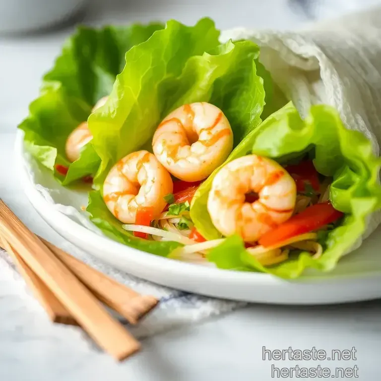 Colorful Fresh Shrimp Rolls with Crunchy Veggies presentation