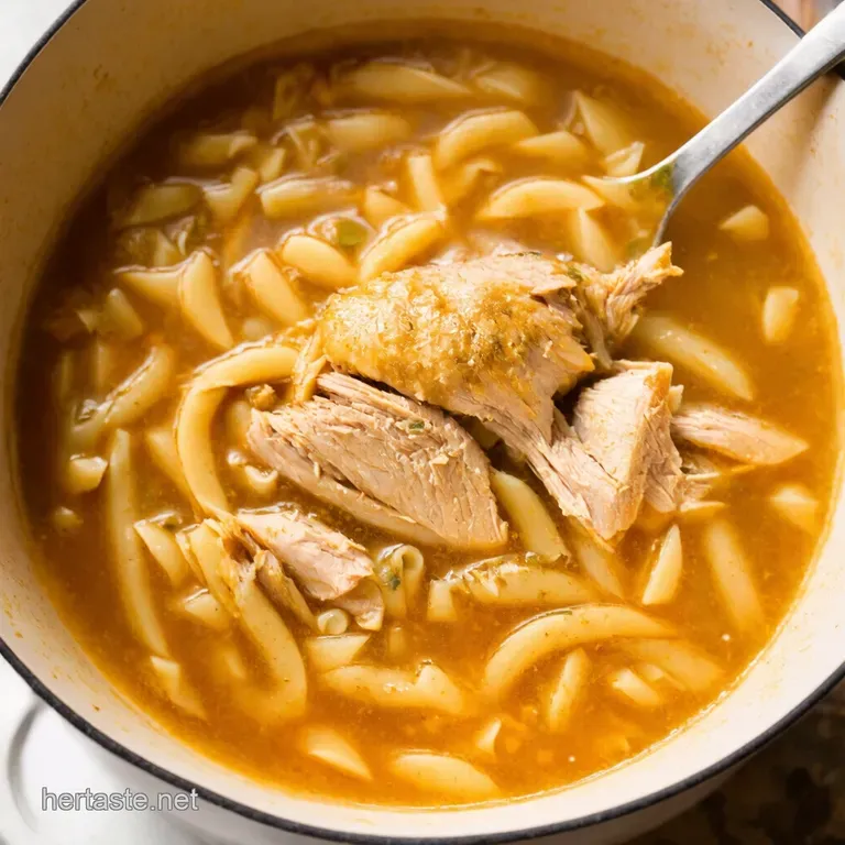 Rotisserie Chicken Noodle Soup from Supermarket to Supper in a Snap presentation