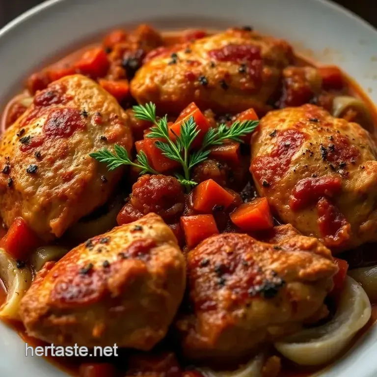 Rustic Chicken Cacciatore: A Classic Italian Comfort Dish presentation