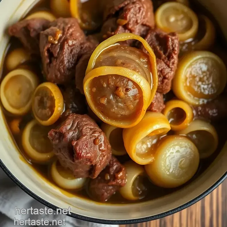 Rustic French Onion Pot Roast presentation