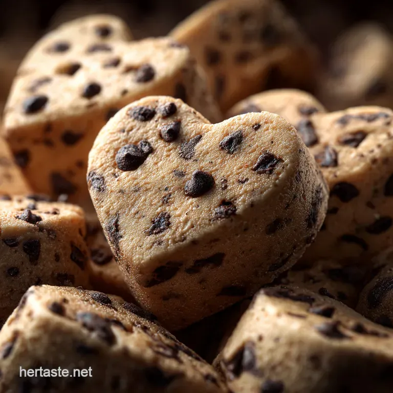 Edible Chocolate Chip Cookie Dough Hearts: Creamy Safe and Ready in 20 Mins