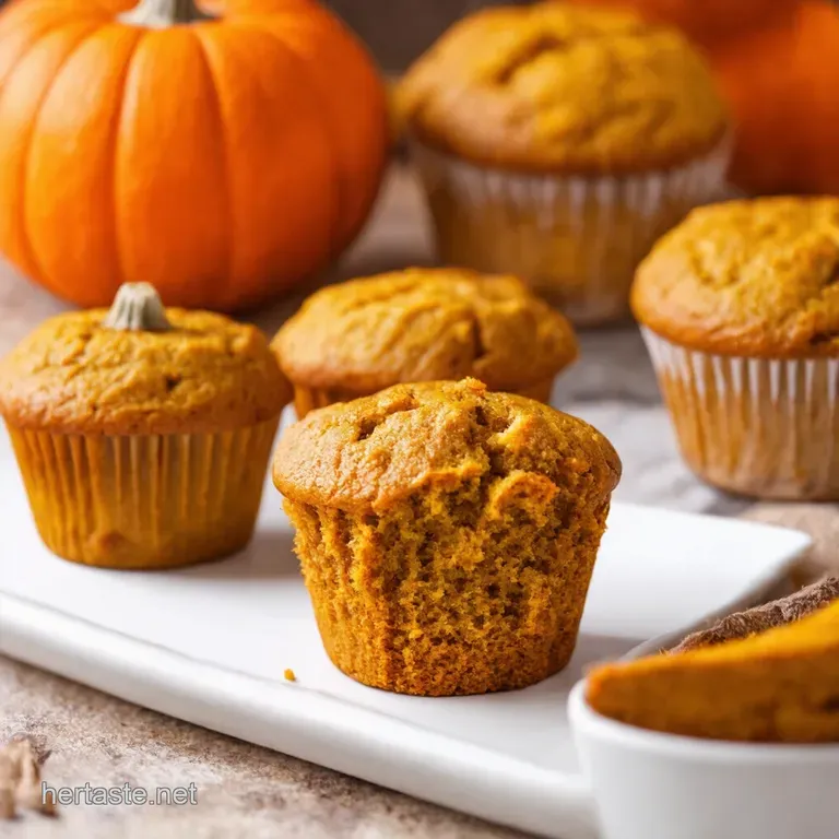 Sallys Spiced Pumpkin Muffins presentation