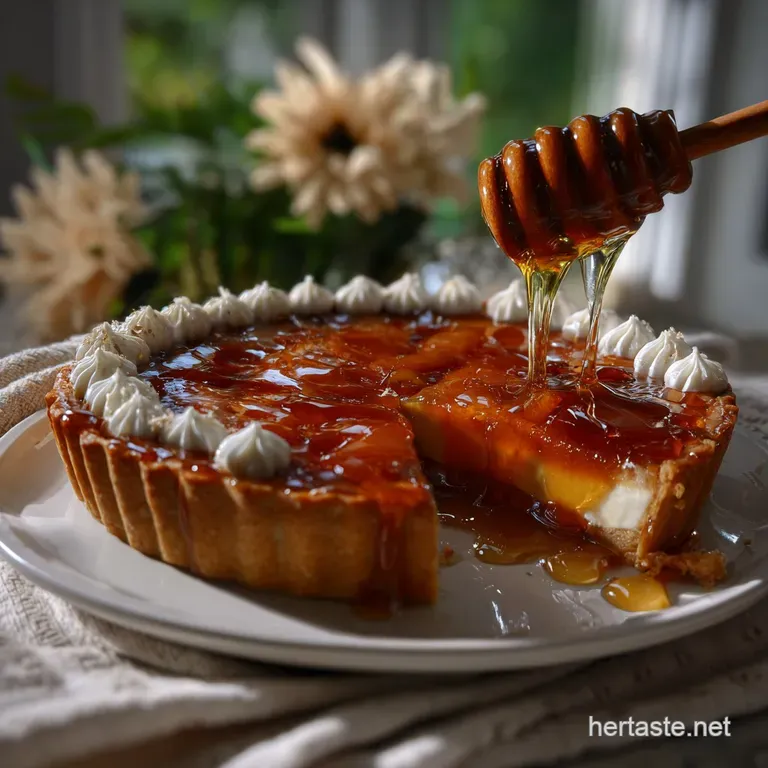 Salted Honey Pie a Sweet and Salty Delight presentation