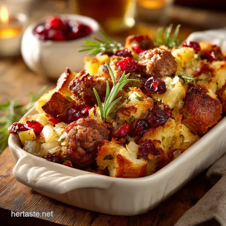 Sausage Apple and Cranberry Stuffing: The Awesome 5-Star Holiday Recipe