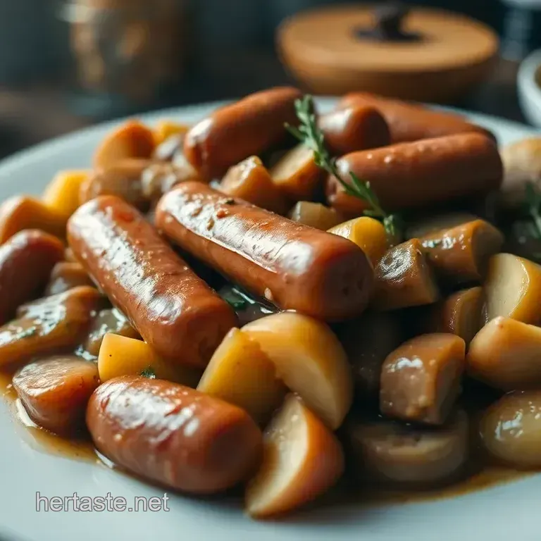 Sausage & Apple Traybake with Cider Gravy