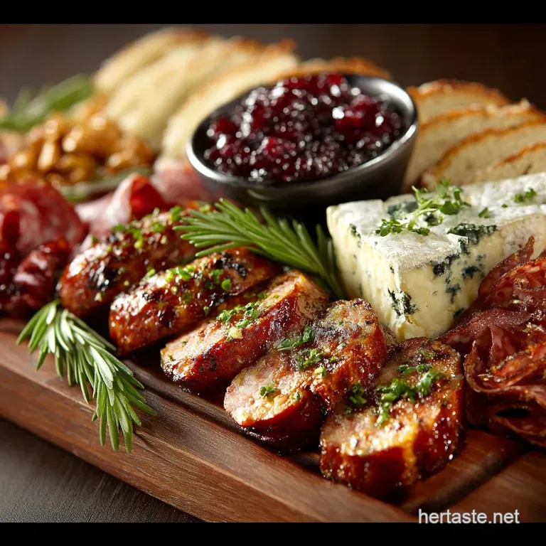 The Ghoulish Grazing Platter Sausage Head Charcuterie Board presentation