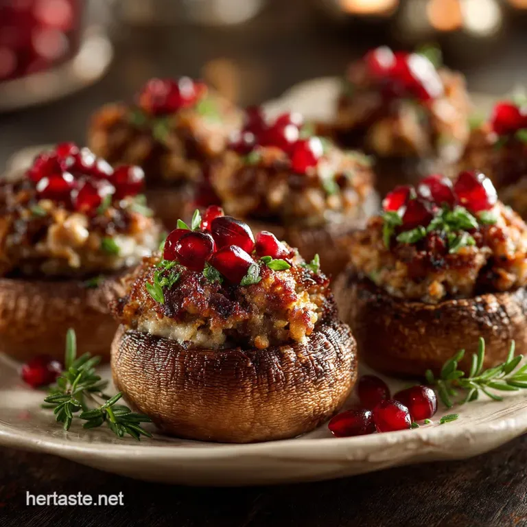 Thanksgiving Appetizers: Autumn Harvest Stuffed Mushrooms (Make-Ahead!)