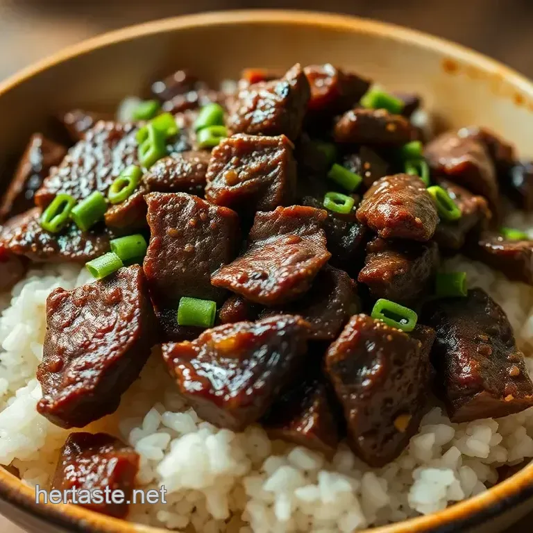 Savory Beef and Rice Bowl: A Taste of Comfort