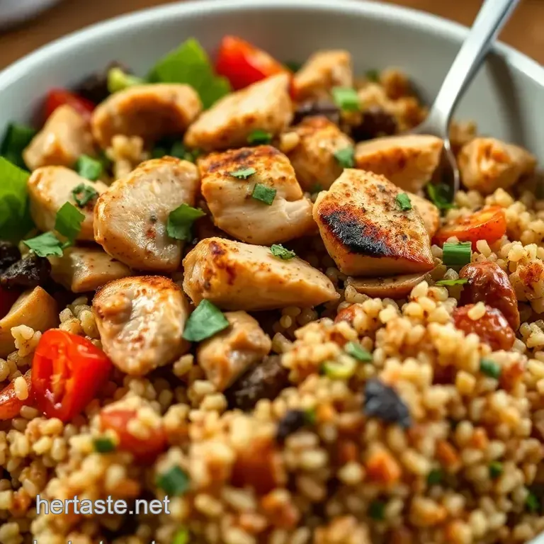 Savory Chicken Quinoa Bowls presentation
