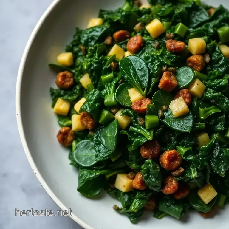 Savory Greens Medley: A Delightful Alternative to Escarole presentation