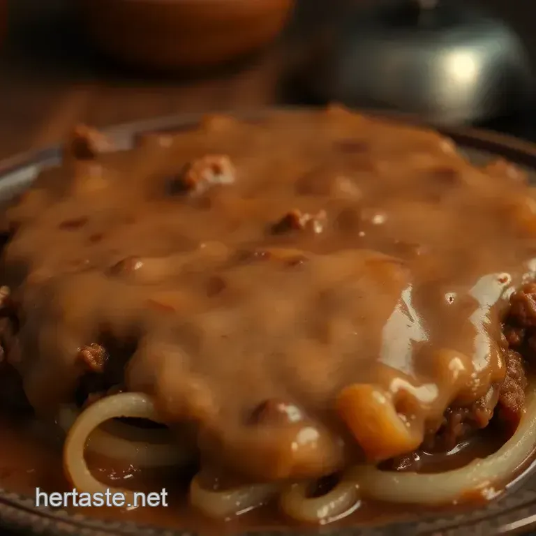 Savory Hamburger Steak with Rich Gravy
