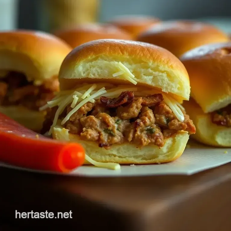 Savory Hawaiian Roll Sliders: a Tropical Twist on Comfort Food presentation