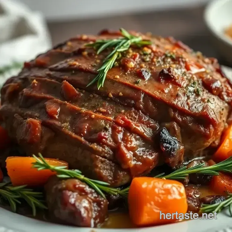 Savory Oven-Roasted Beef Top Round Roast