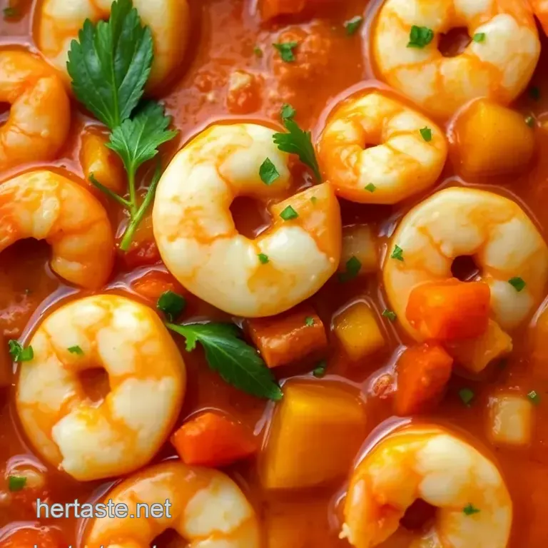 Savory Shrimp Stew: a Coastal Comfort presentation