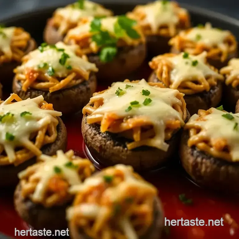 Savory Stuffed Mushrooms: a Delightful Bite of Umami presentation