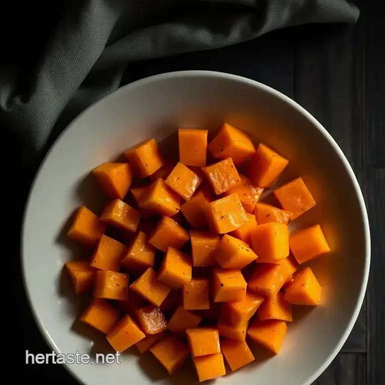 Scrumptious Roasted Yams with Maple Glaze presentation