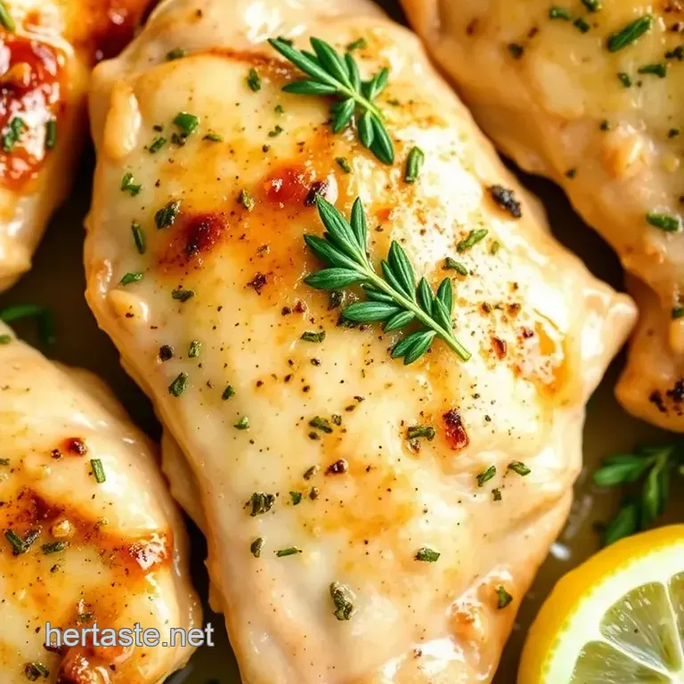 Sear Chicken with Savory Herbs & Zesty Flavor presentation