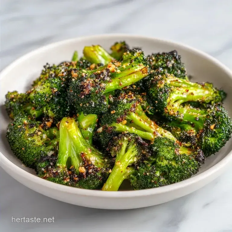 Seasoned Roasted Broccoli Florets: Crispy and Nutty