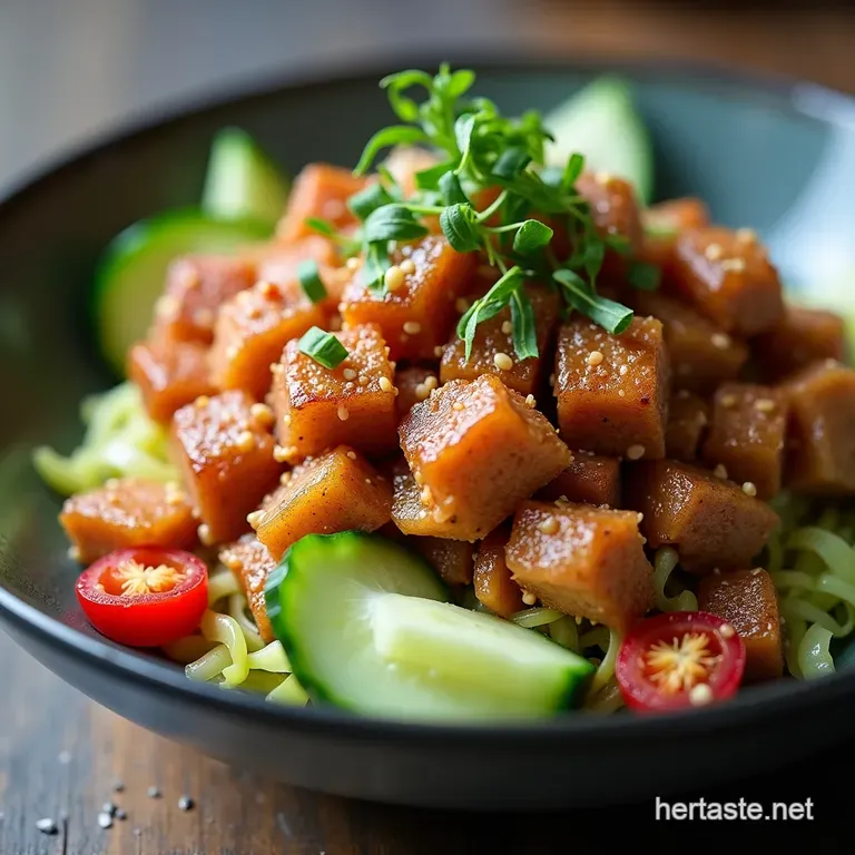 FlashFried Sesame Tuna Rice Bowl Recipe 30 Mins